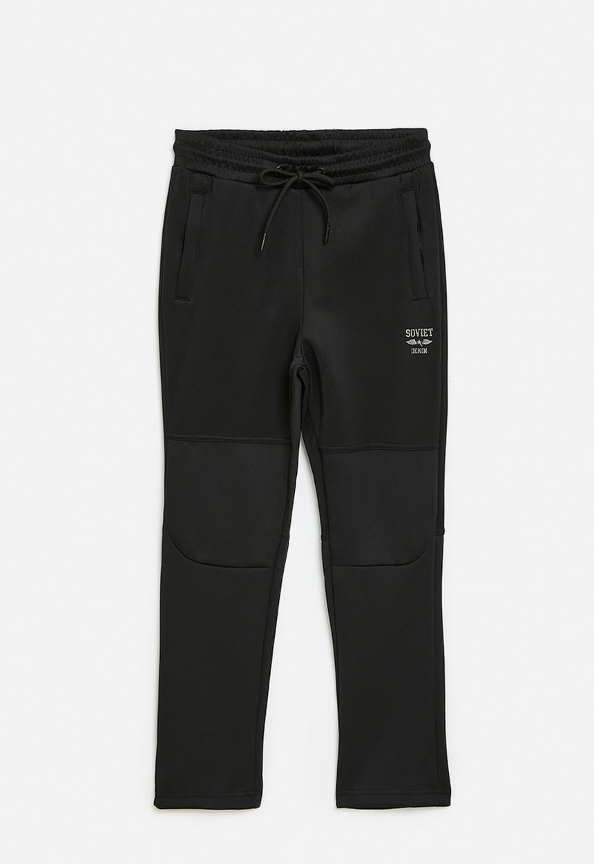 SOVIET - Boys Track Pants - Black