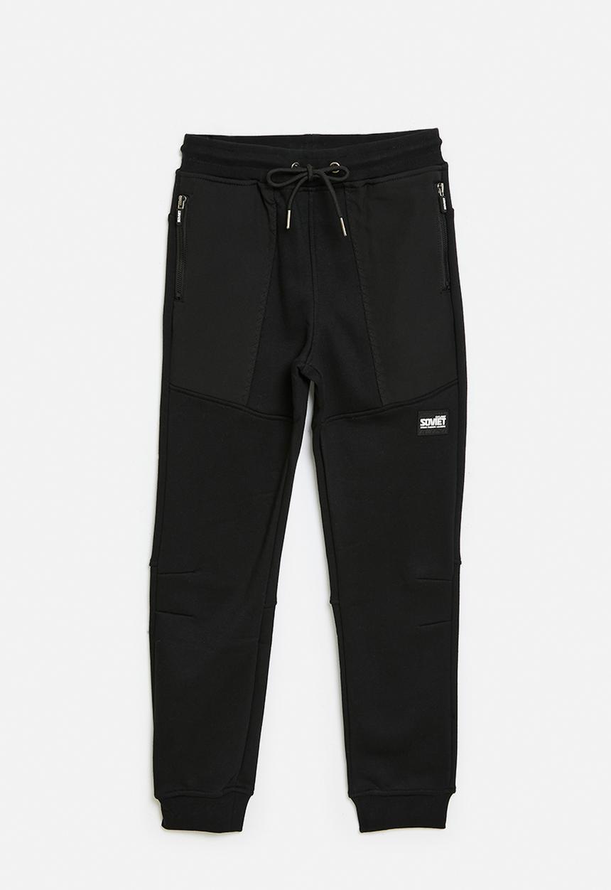 SOVIET - Boys Track Pants - Black