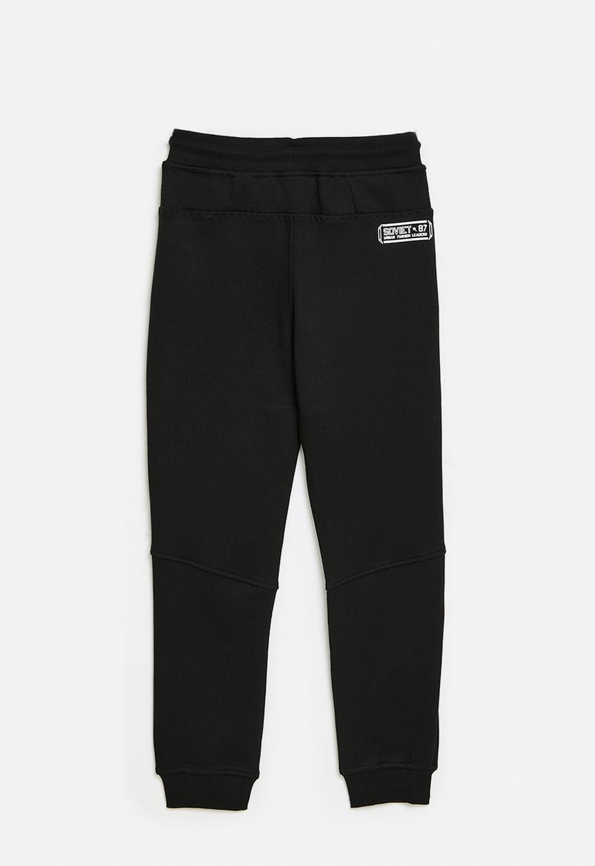 SOVIET - Boys Track Pants - Black