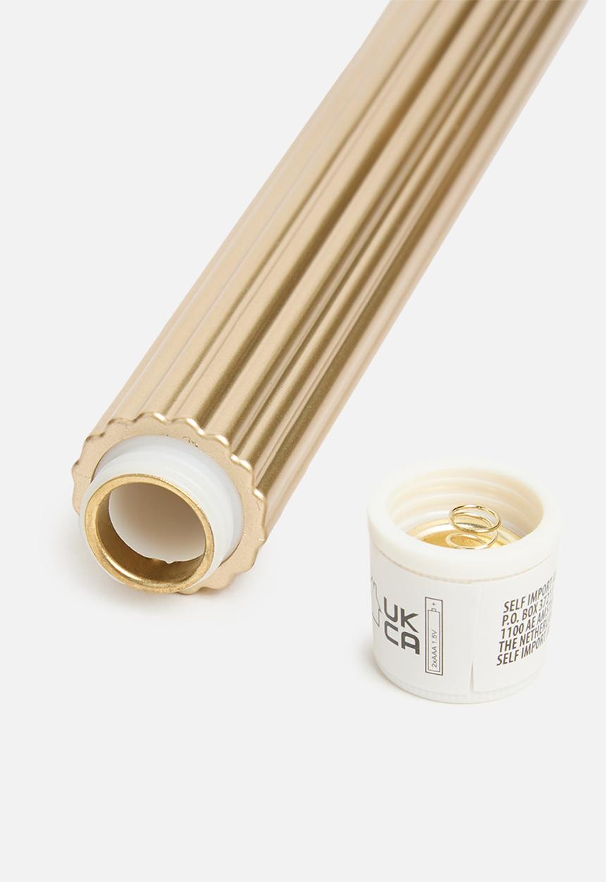 H&S - Dinner candle s2 25cm - gold