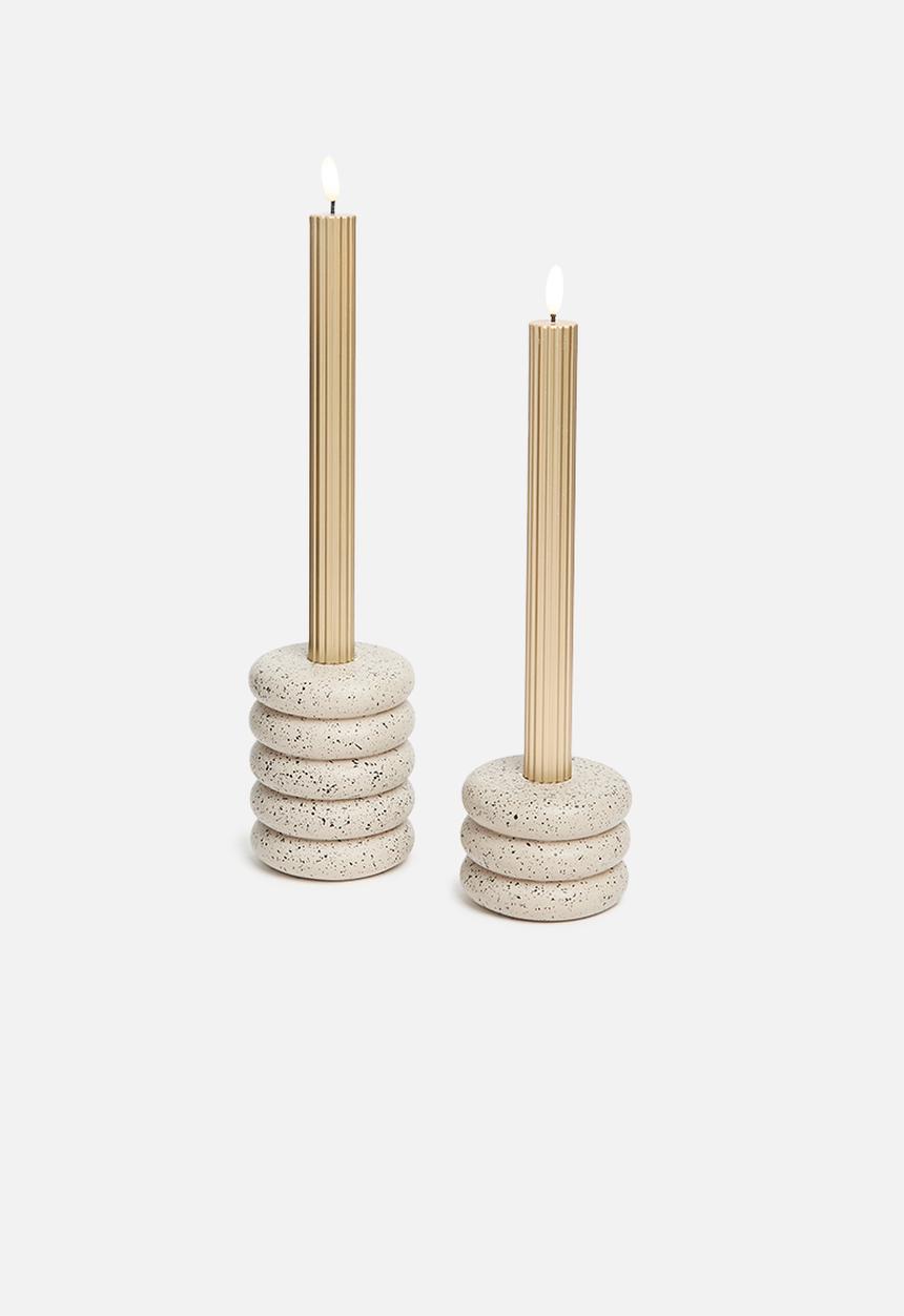 H&S - Dinner candle s2 25cm - gold