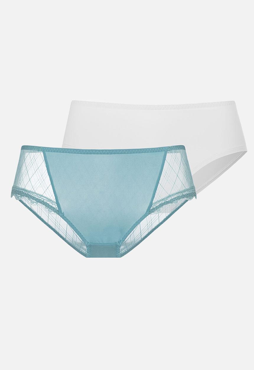 DORINA - Plus 2 pack Imani hipster classic - green/white2