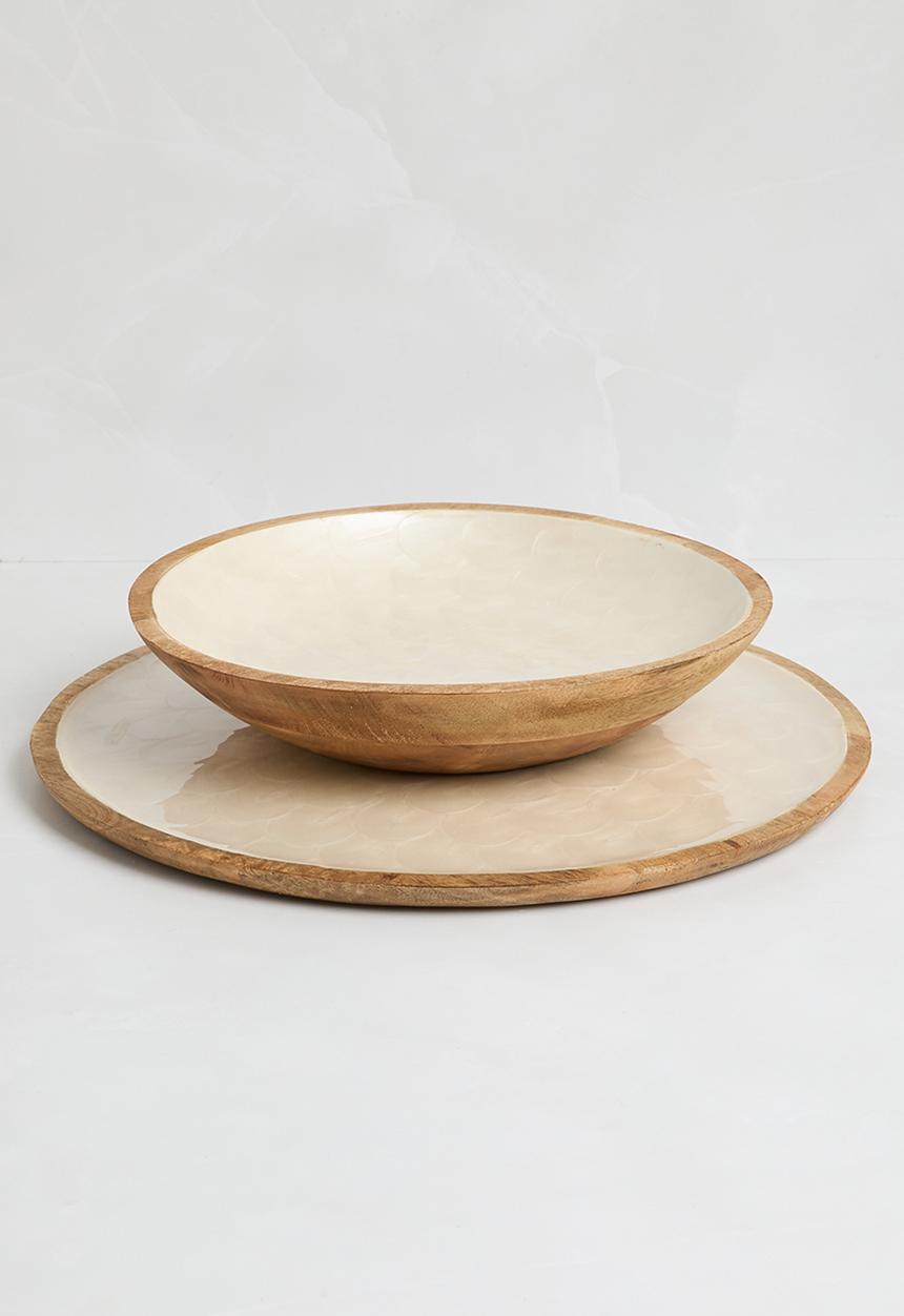 Excellent Houseware - Bowl mango wood 30cm - natural