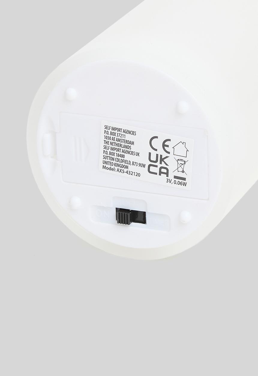 H&S - LED Candle set of 3pcs - white	