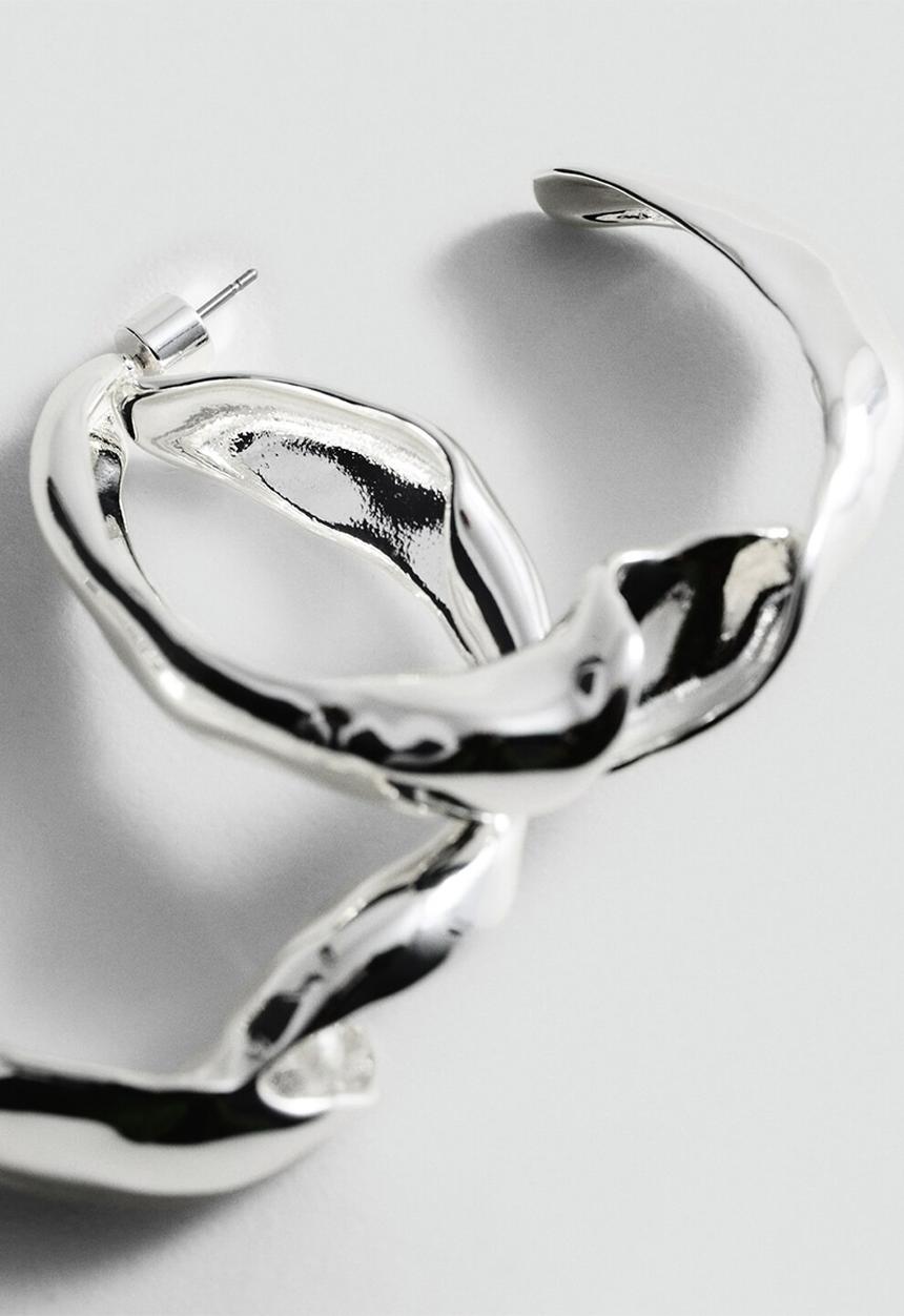 MANGO - Felisa earrings - silver