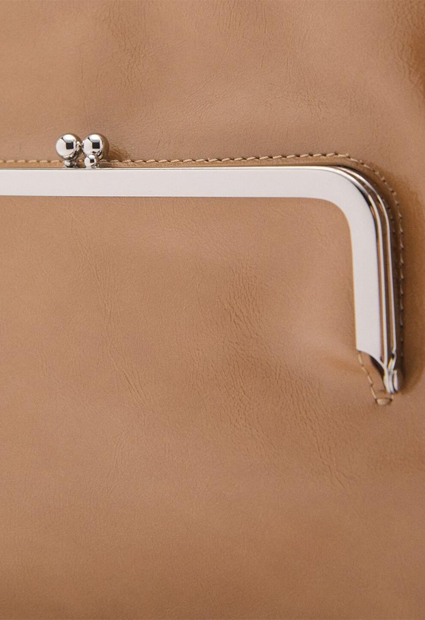 MANGO - Shoulder bag anya - camel
