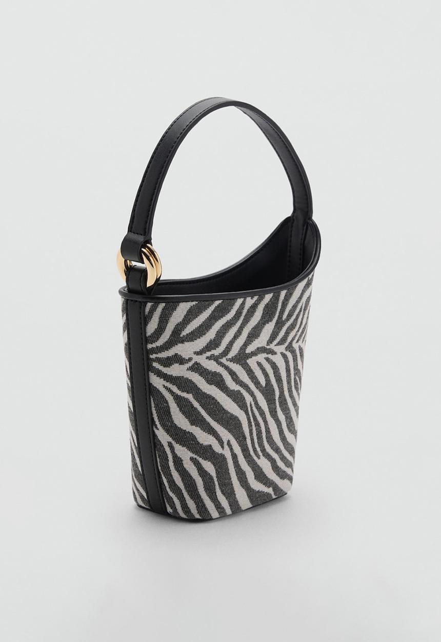 MANGO - Zeni bucket bag - black 