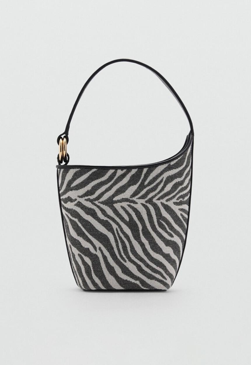 MANGO - Zeni bucket bag - black 