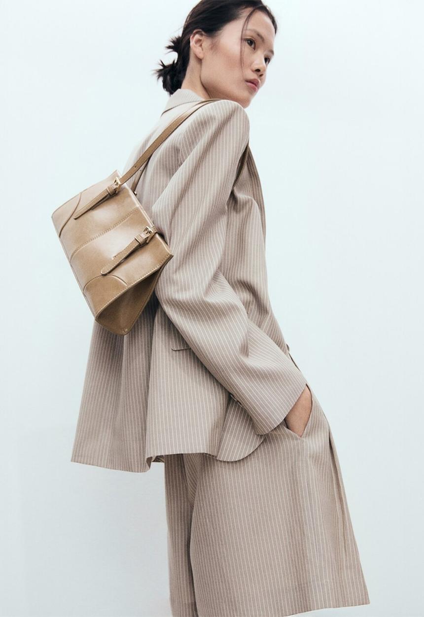 MANGO - Sharon shoulder bag - brown