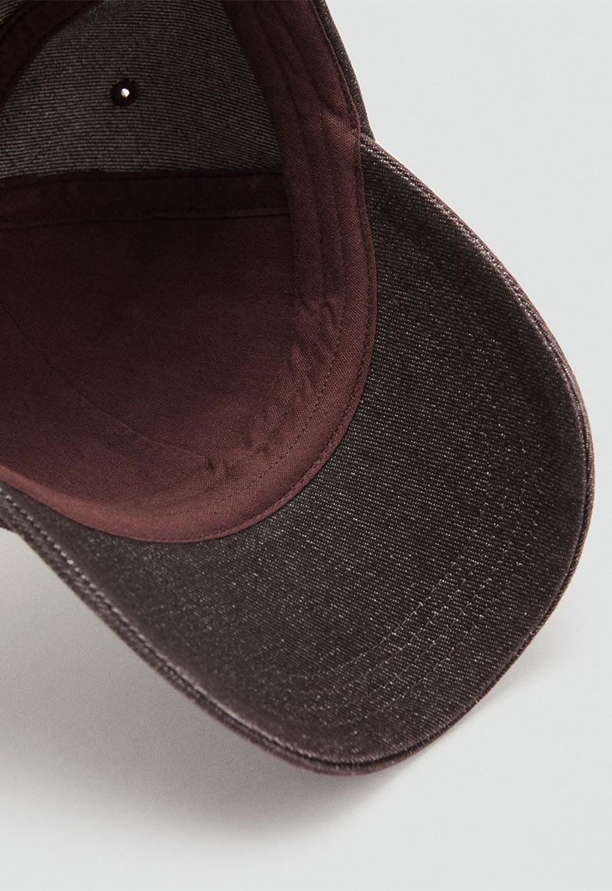 MANGO - Stone cap - dark brown