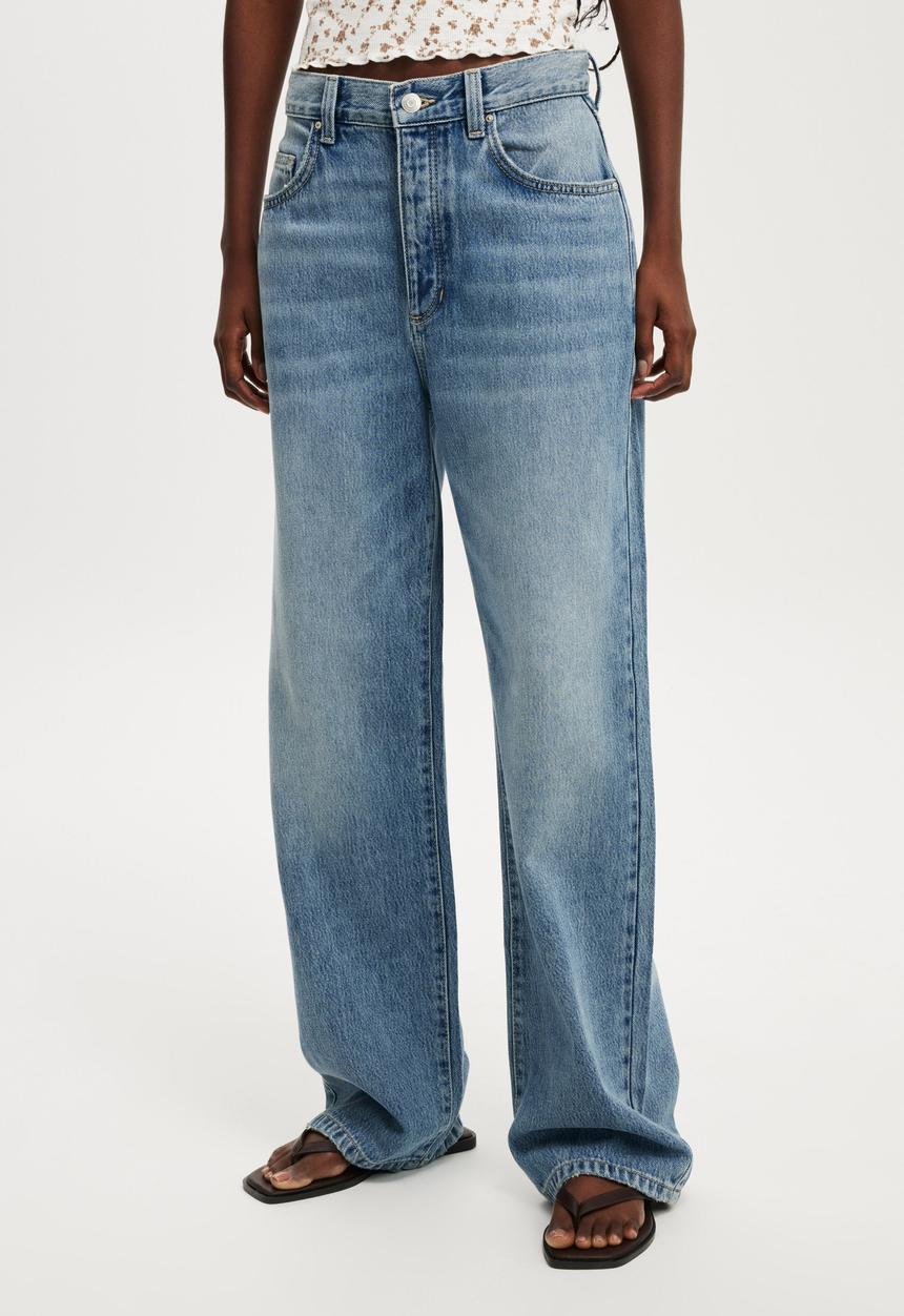 Cotton On - Lyocell straight jean - blue cove