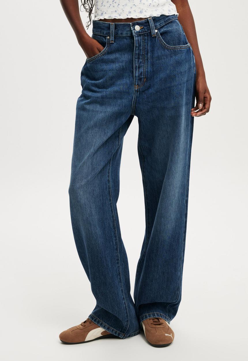 Cotton On - Lyocell straight jean - grotto blue