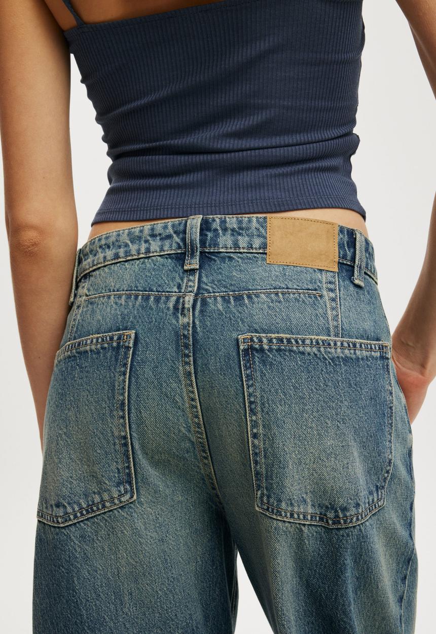 Cotton On - Barrel jean - nova blue