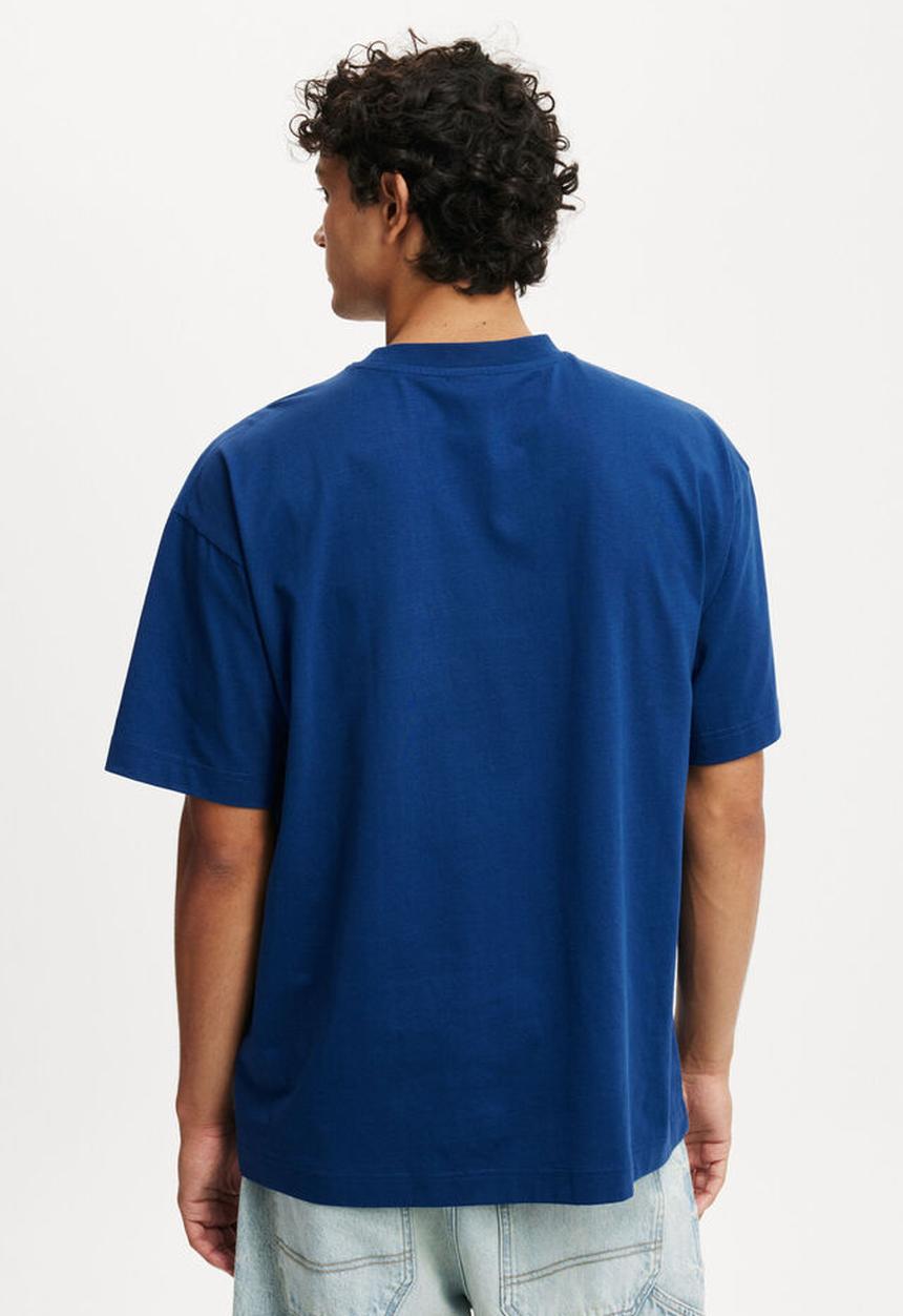 Cotton On - NFL box fit T-shirt - lcn dal limoges blue/dallas - script