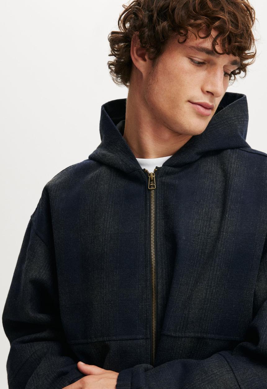 Cotton On - Coach Bomber Jacket - Navy