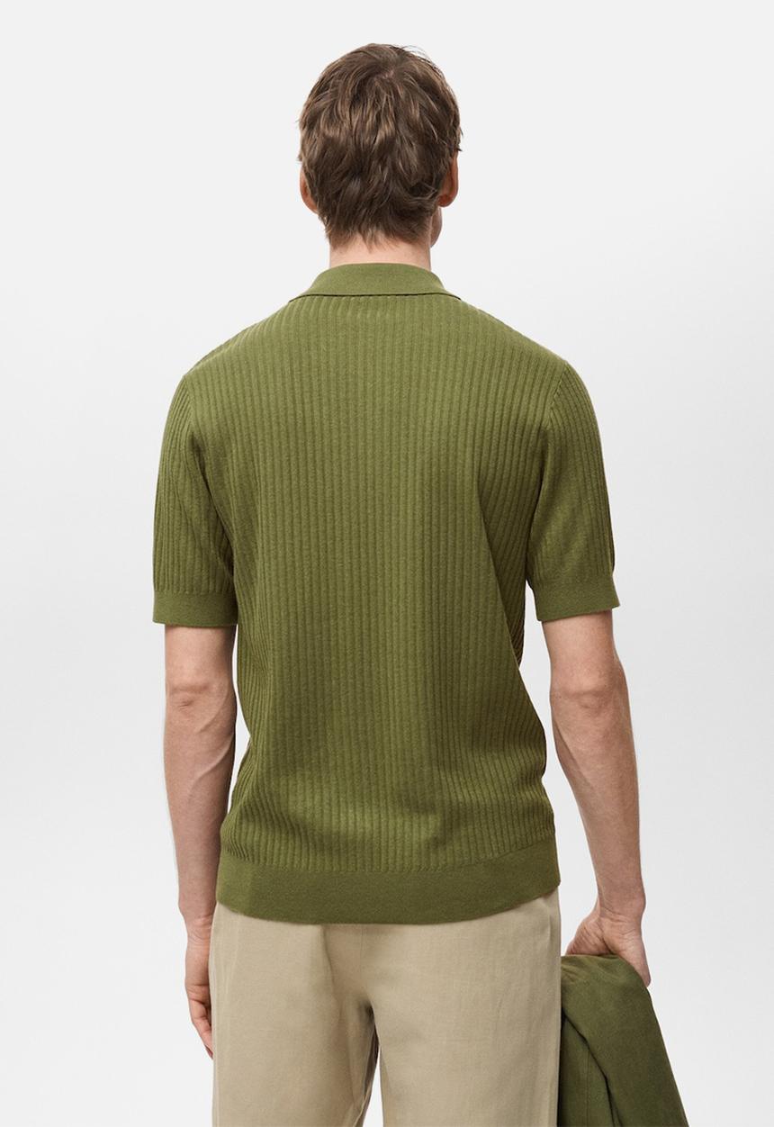 MANGO - Polo shirt paule - green