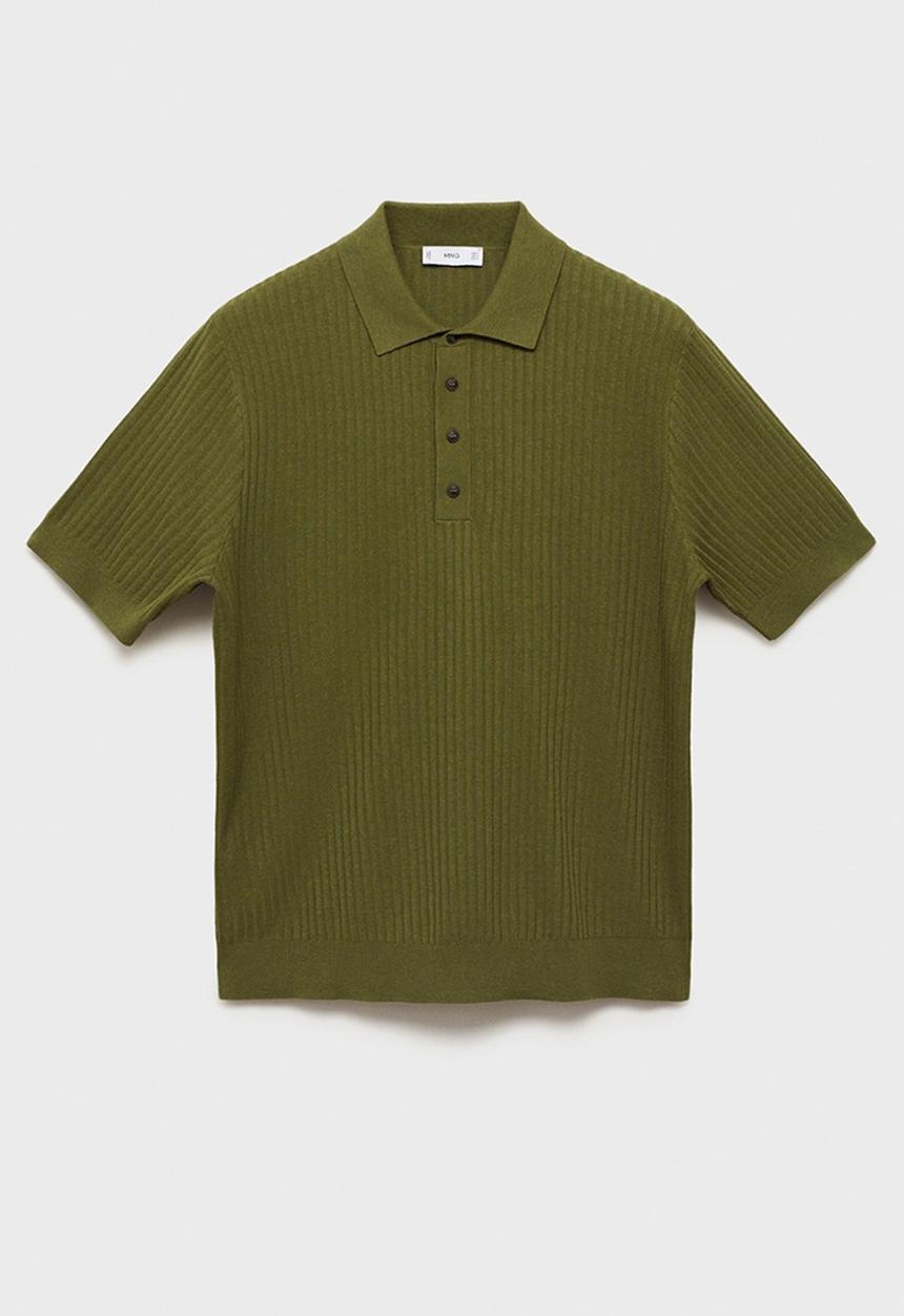 MANGO - Polo shirt paule - green