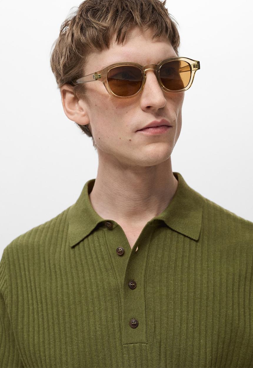 MANGO - Polo shirt paule - green