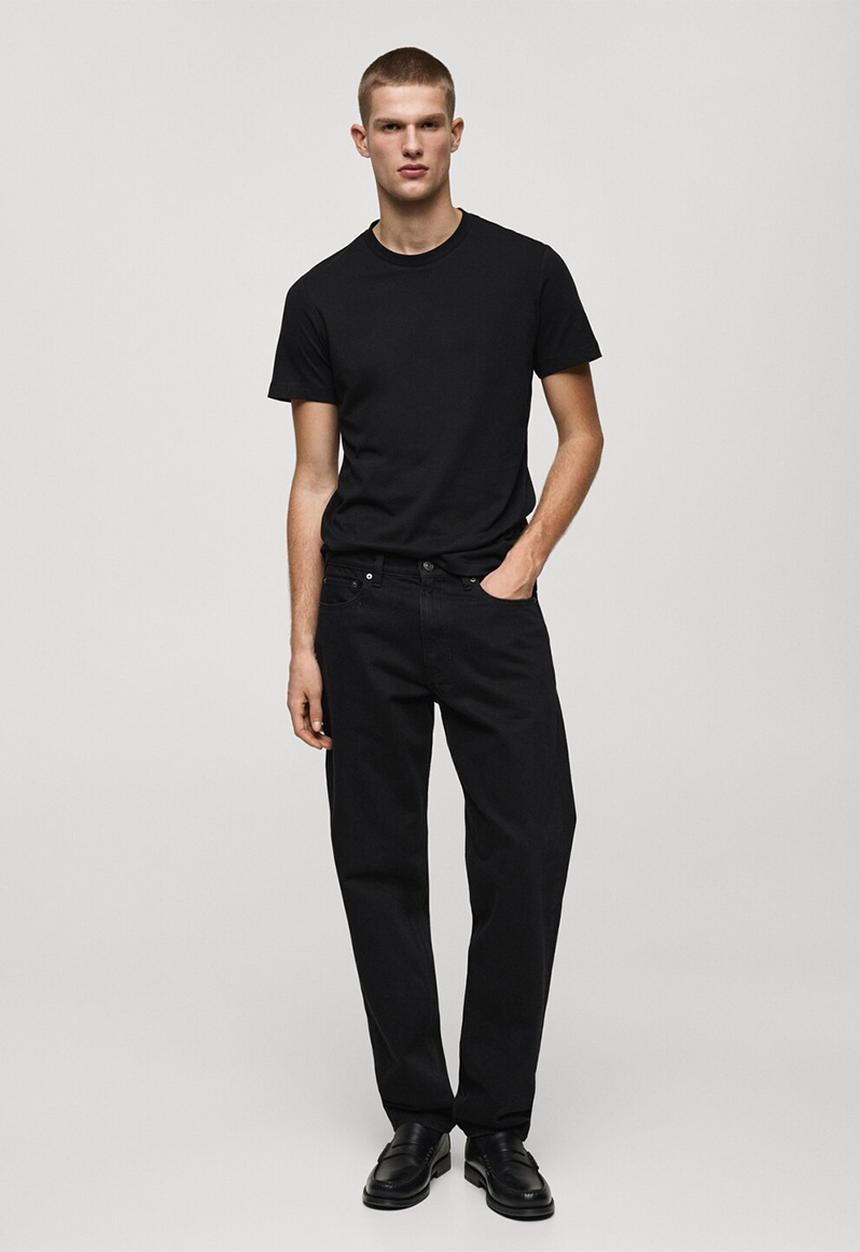 MANGO - T-Shirt CHERLO - black