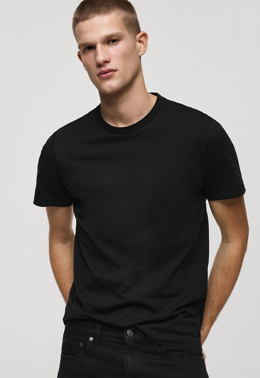 MANGO - T-Shirt CHERLO - black
