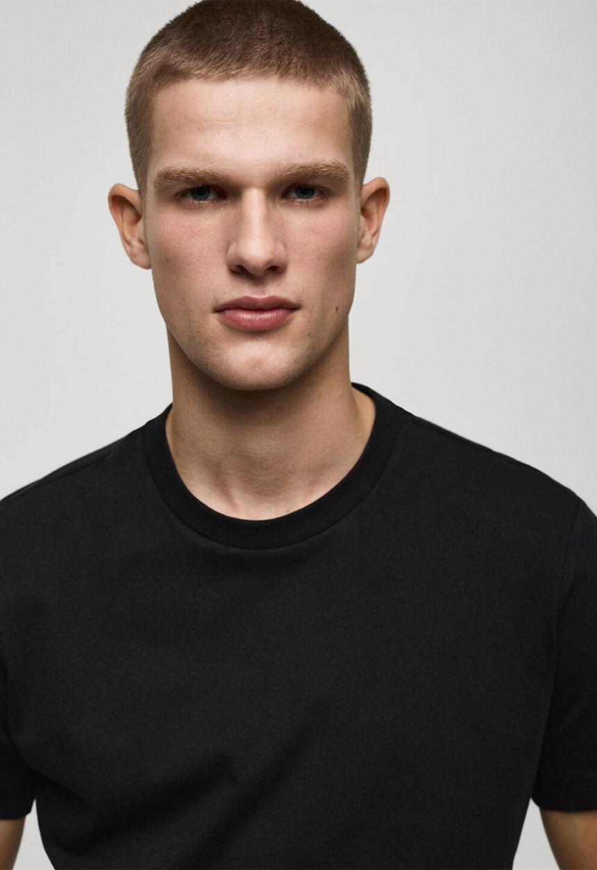 MANGO - T-Shirt CHERLO - black