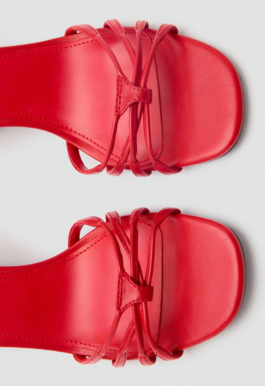 MANGO - Luna heel - red
