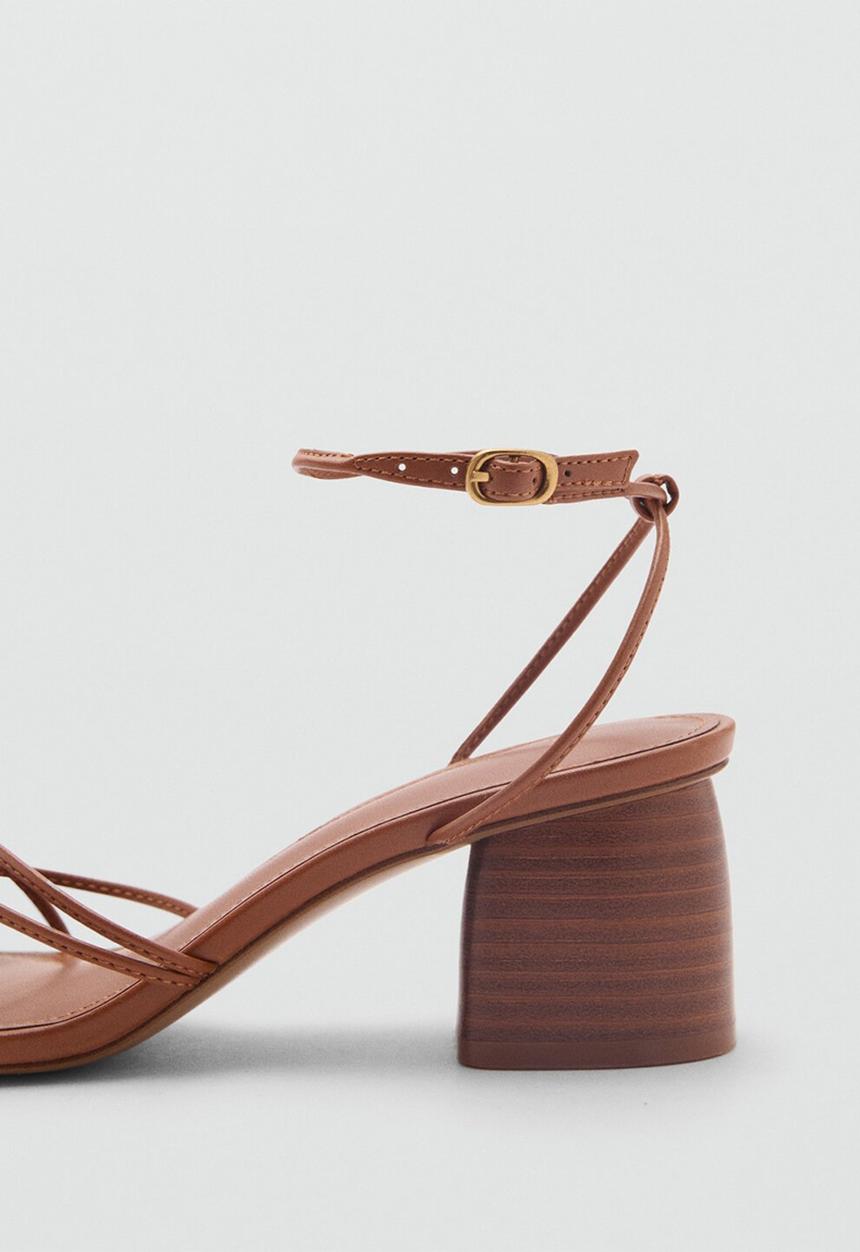 MANGO - Lana1 heel - medium brown