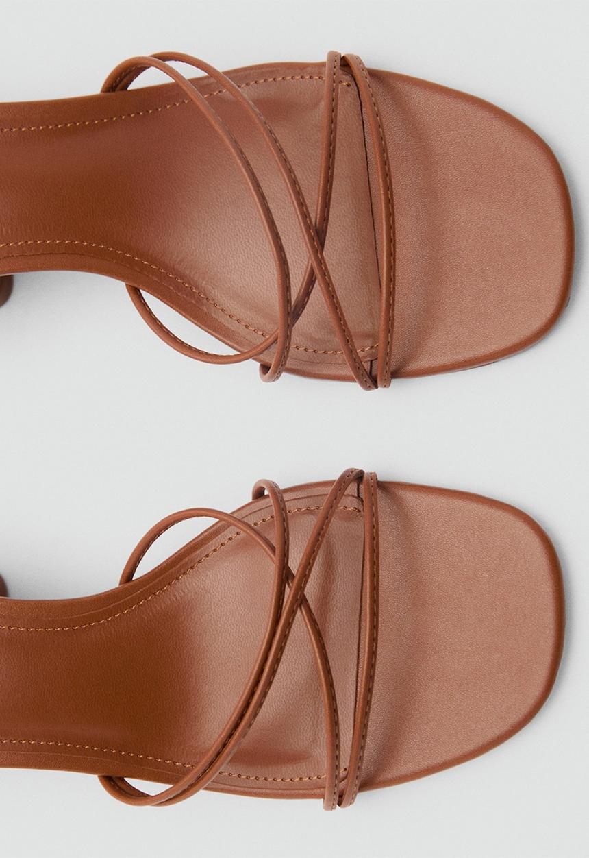 MANGO - Lana1 heel - medium brown