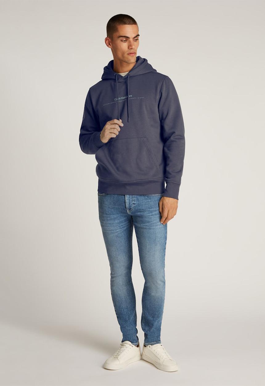 Calvin Klein - MINIMAL LOGO HOODIE - EBONY