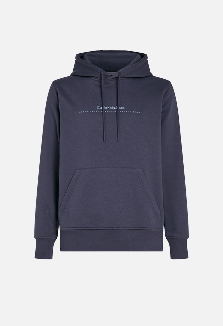 Calvin Klein - MINIMAL LOGO HOODIE - EBONY