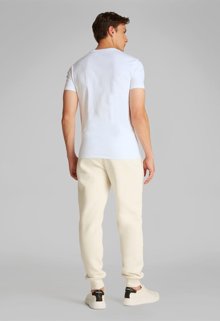 Calvin Klein - Mixed Institutional Logo Tee - Bright White
