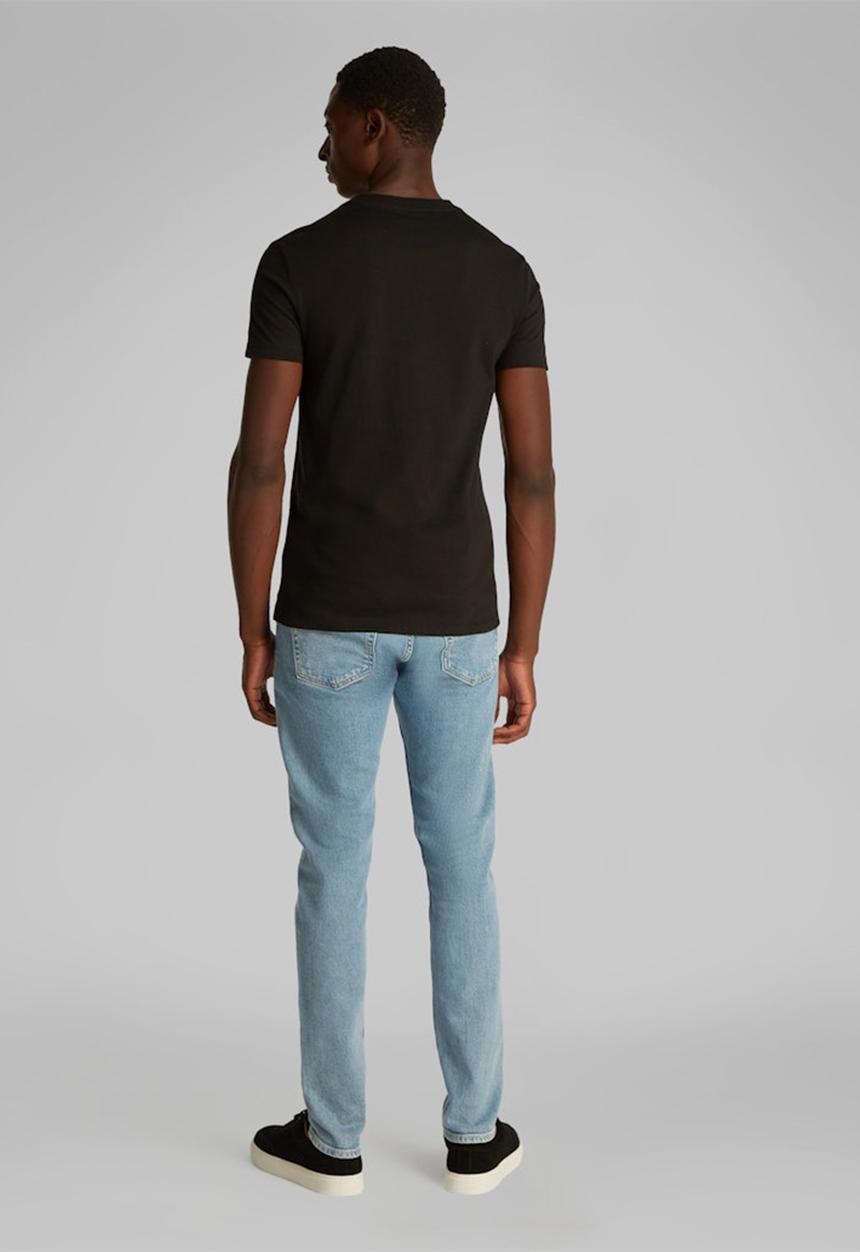 Calvin Klein - MIXED INSTITUTIONAL LOGO TEE - Ck Black