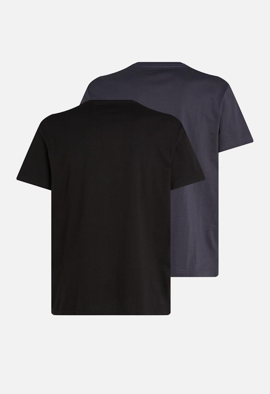 Calvin Klein - 2 PACK MONOLOGO T-SHIRT - Ck Black/India Ink