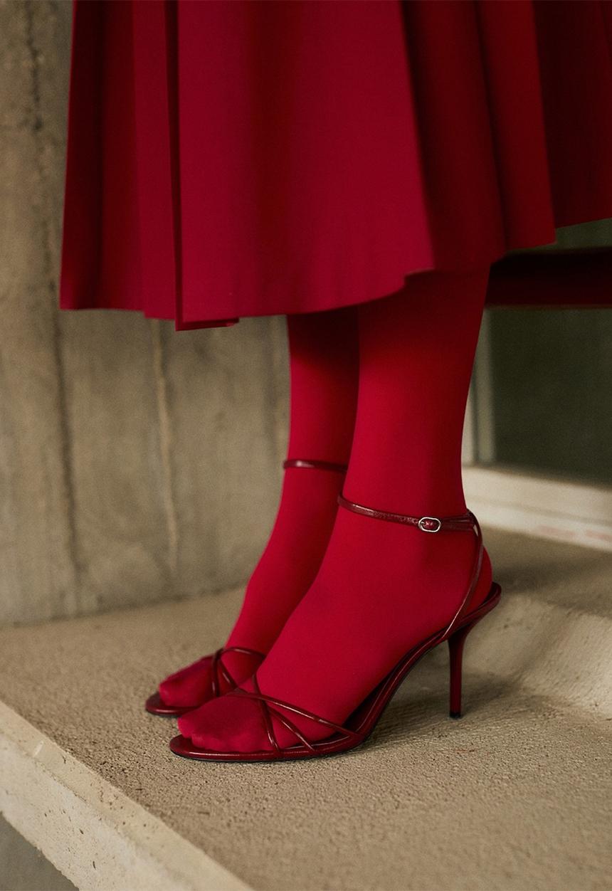 MANGO - Zazo heel - red