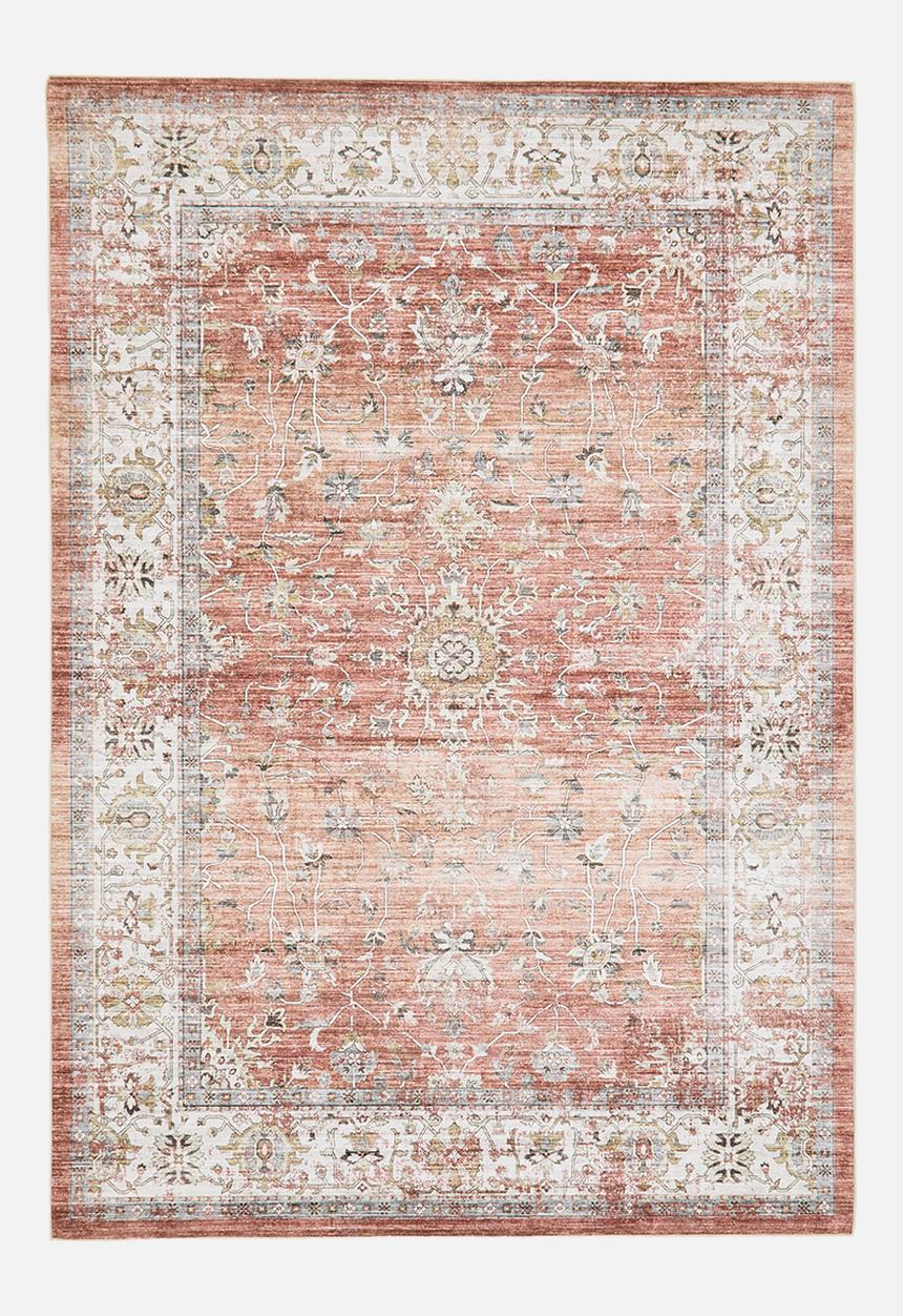 Fotakis - Option Antique Floral Rug Rust & Nat