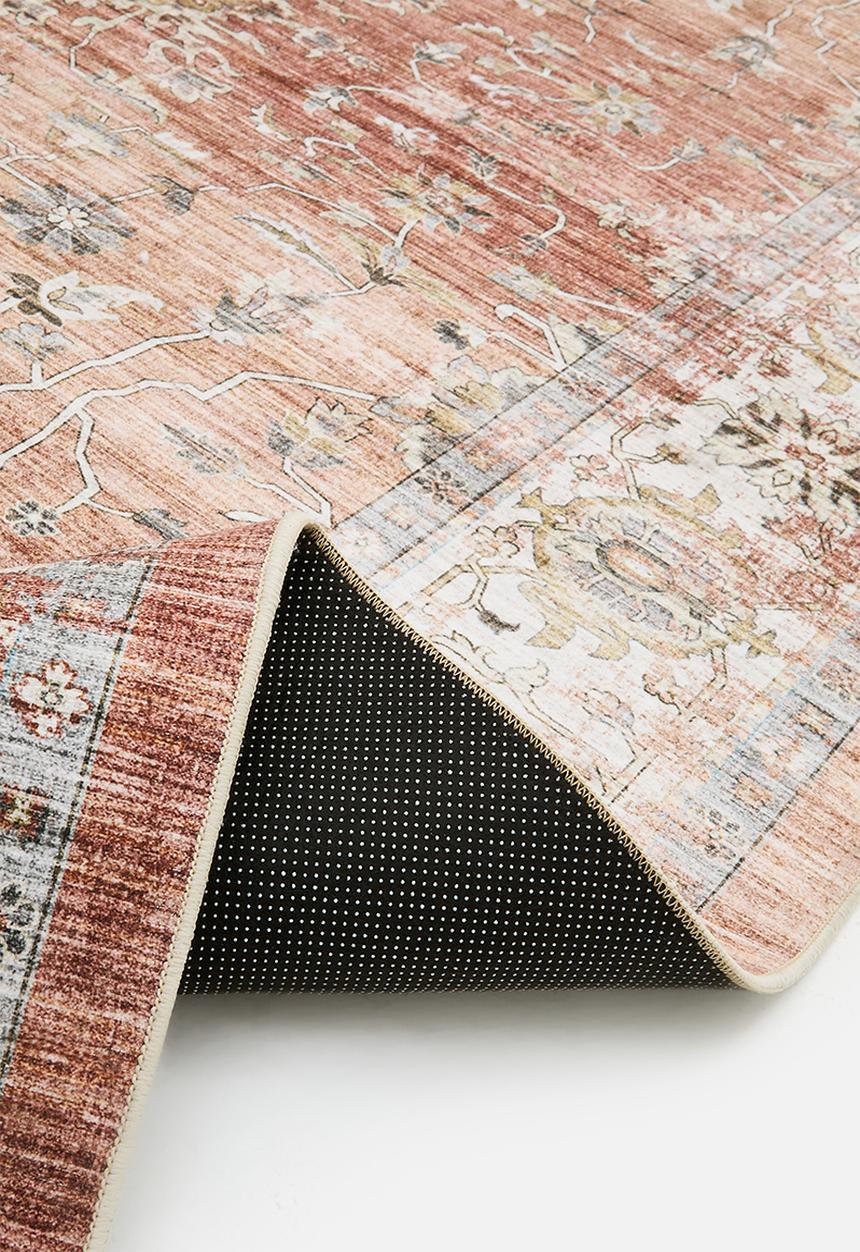 Fotakis - Option Antique Floral Rug Rust & Nat