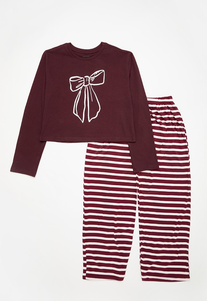 Pop Candy - Pj set - maroon