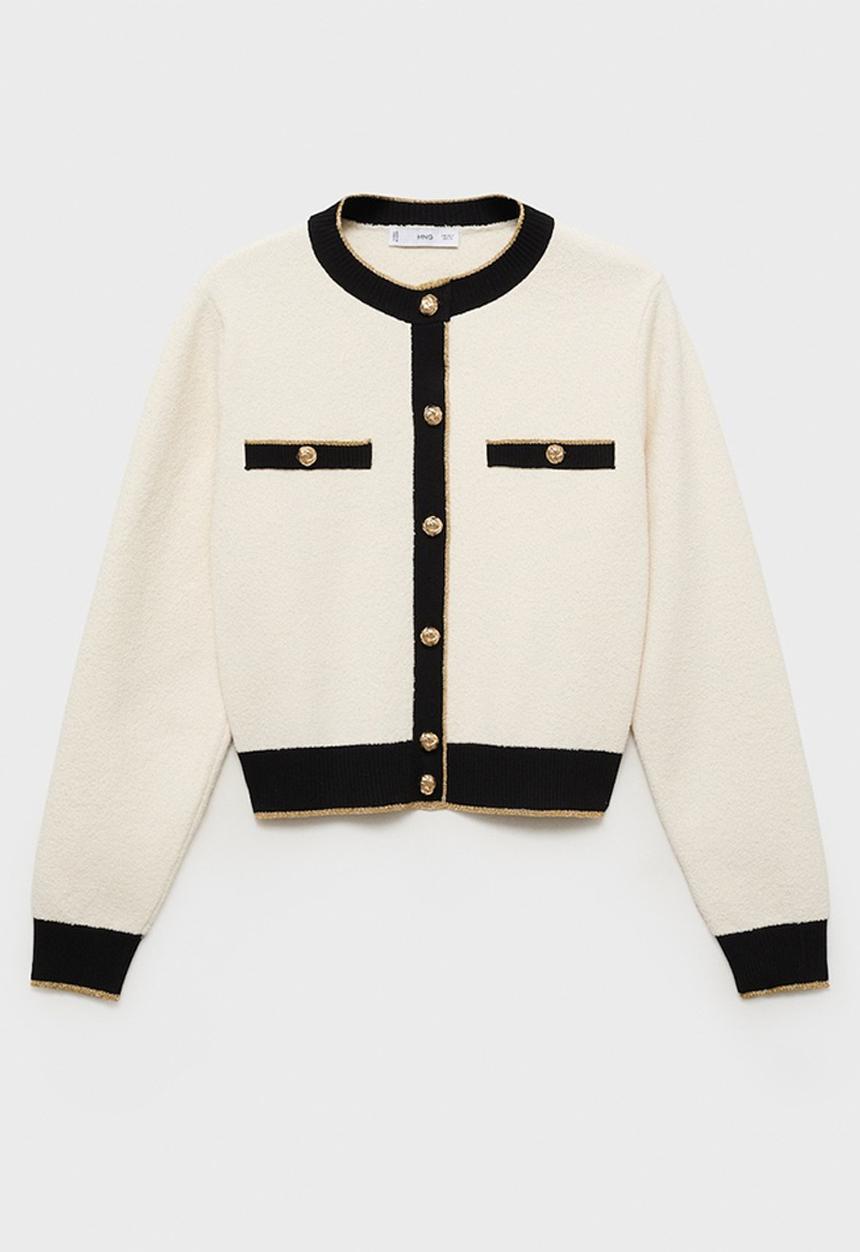 MANGO - Cardigan Camila - Light Beige