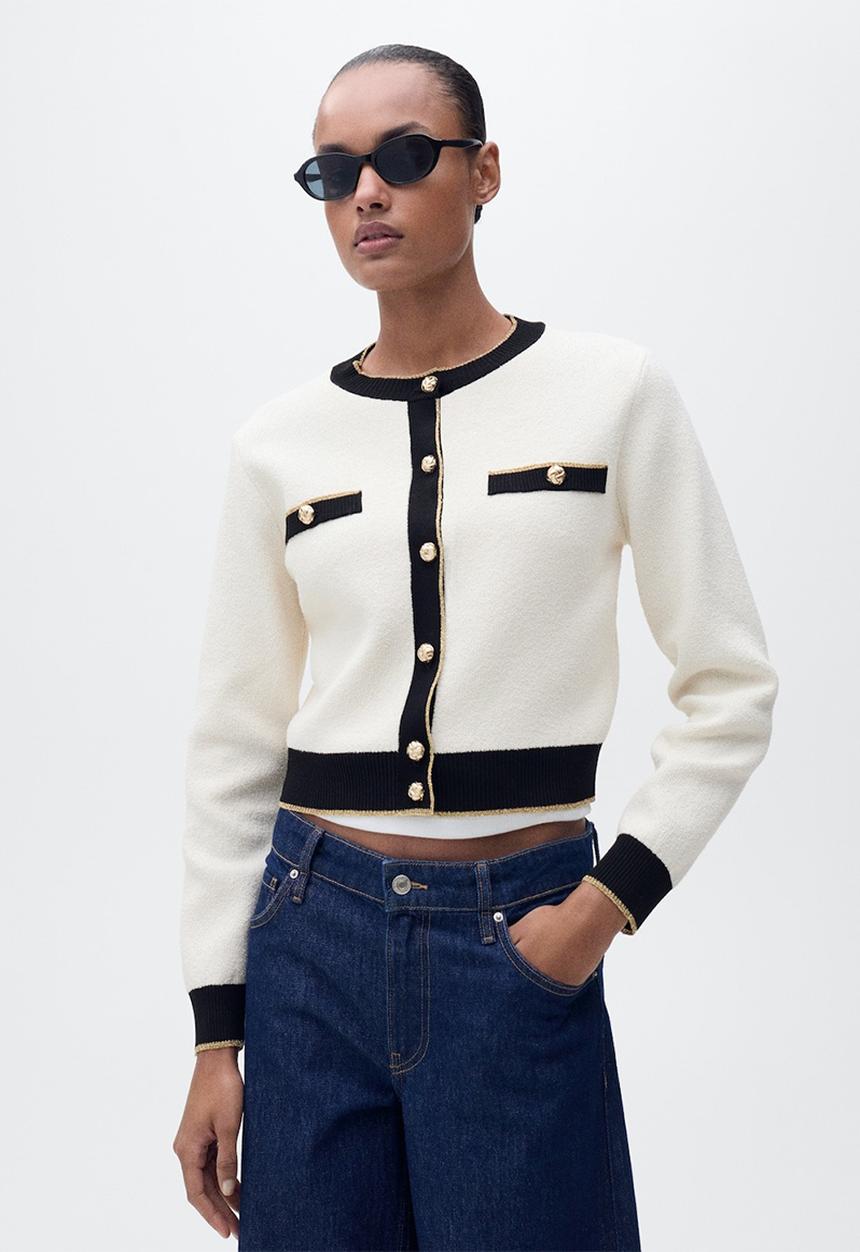 MANGO - Cardigan Camila - Light Beige
