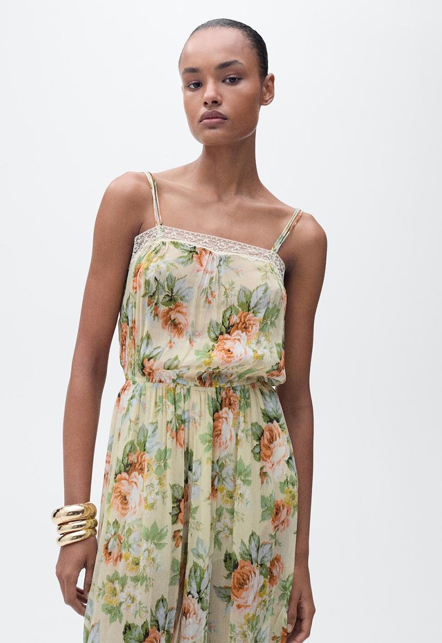 MANGO - Jumpsuit Stella - Light Beige