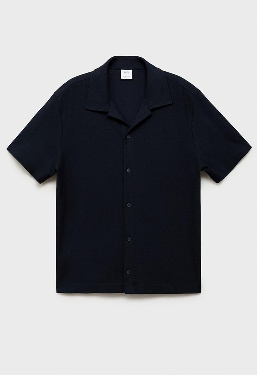 MANGO - Polo shirt perec - navy