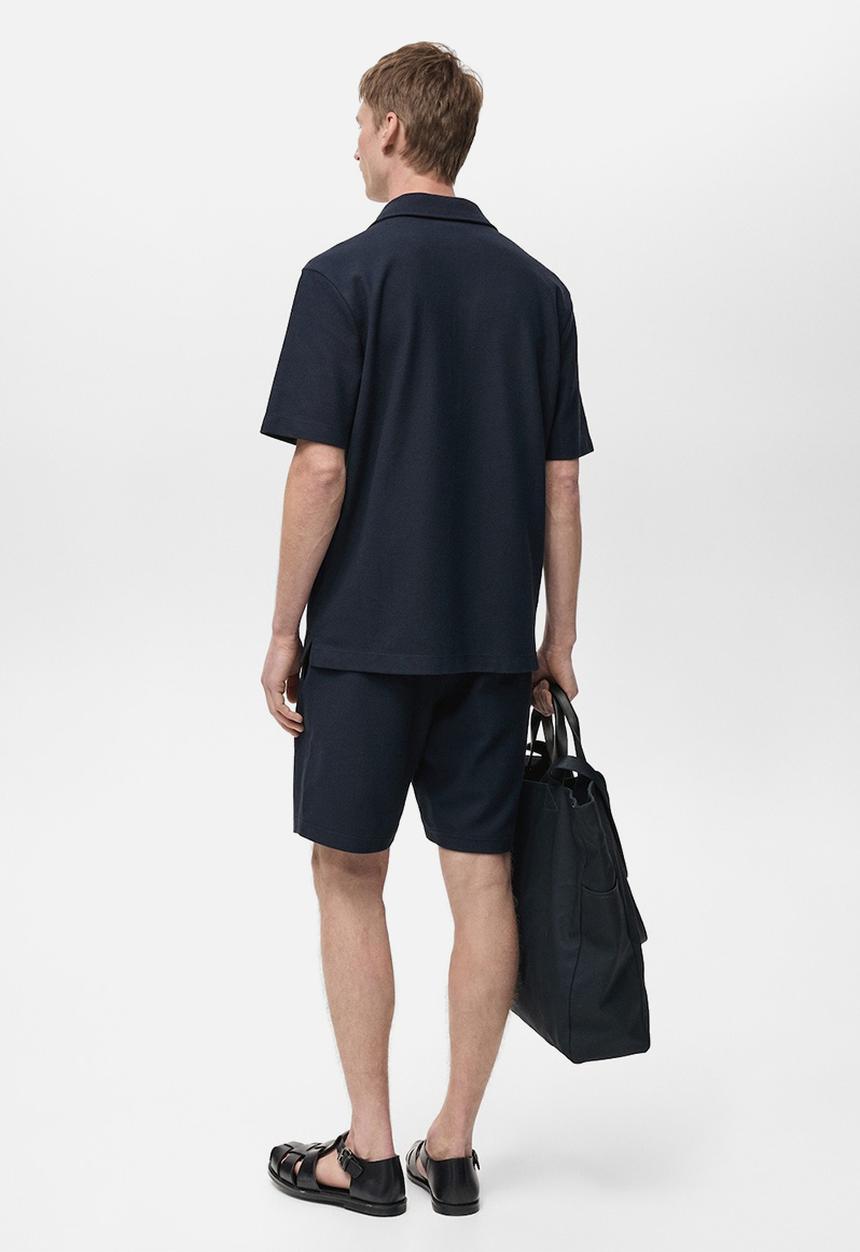MANGO - Polo shirt perec - navy