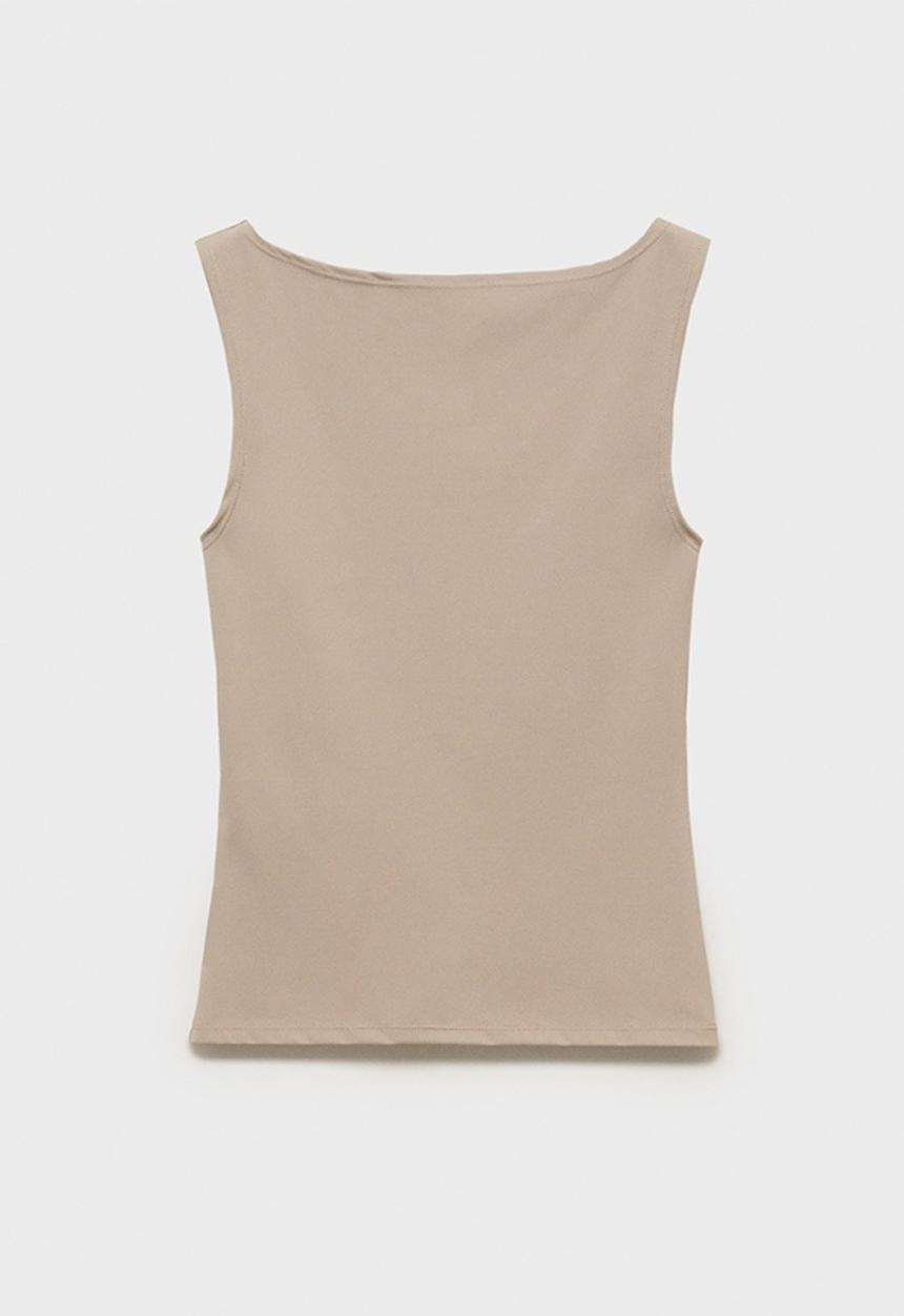 MANGO - Top Tecla - Light Pastel Brown