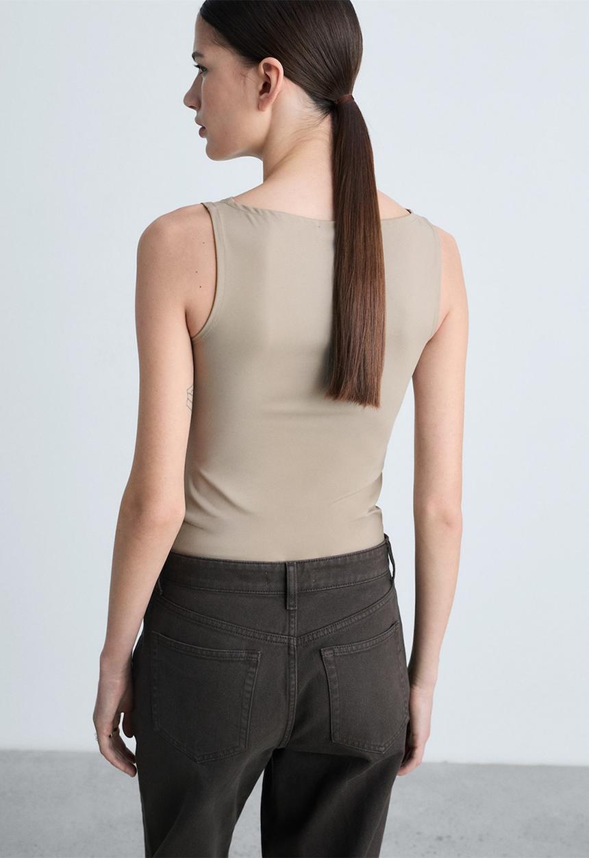 MANGO - Top Tecla - Light Pastel Brown
