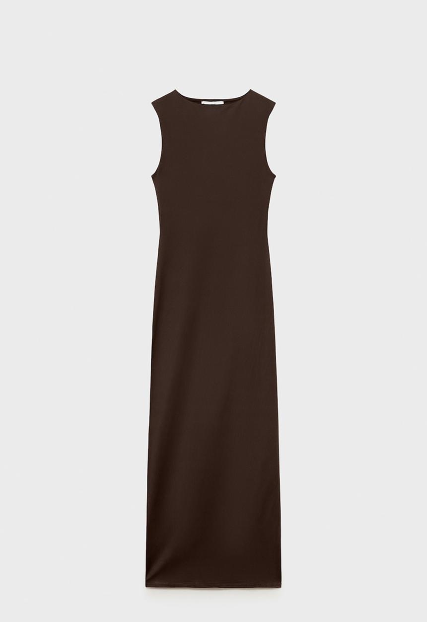 MANGO - Dress Luisa - Brown