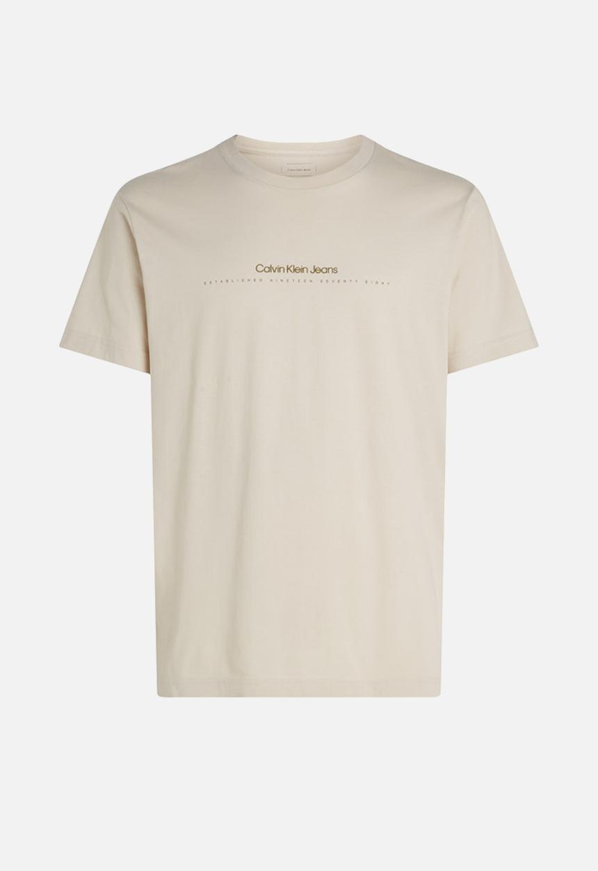 Calvin Klein - Minimal logo tee - moonbeam