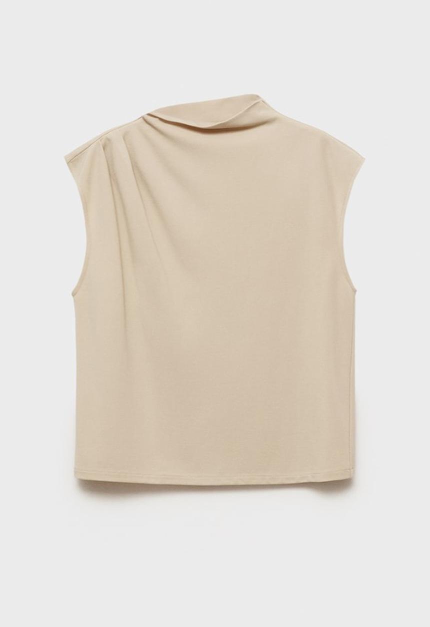MANGO - T-Shirt Candela - Light Pastel Brown