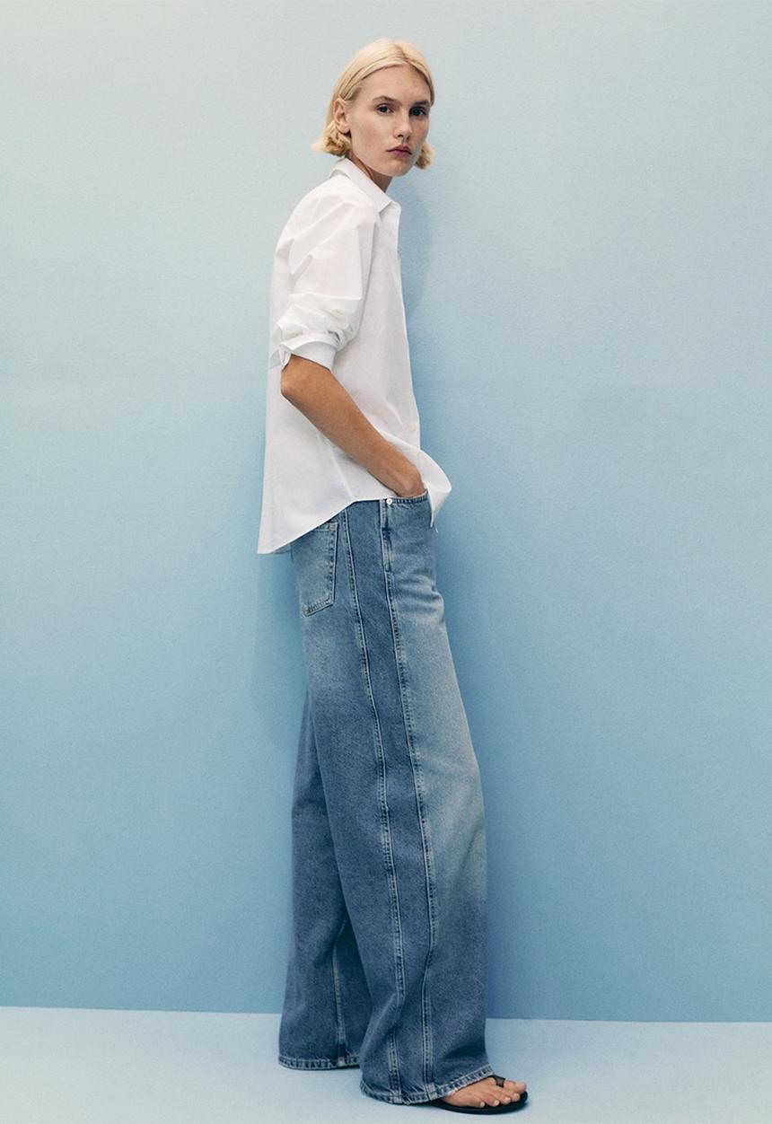 MANGO - Jeans Camilla - Open Blue