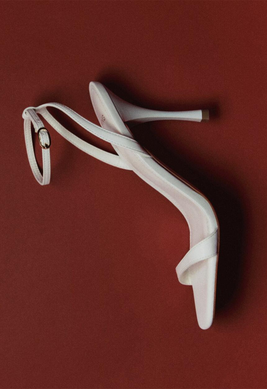 MANGO - Rose heel - light beige
