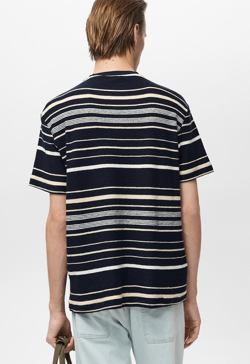 MANGO - T-SHIRT ROGER - NAVY